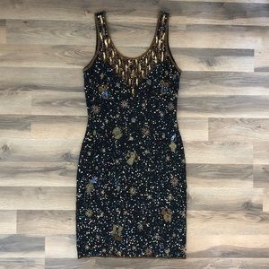 GORGEOUS Embellished Silk Tank Dress ✨